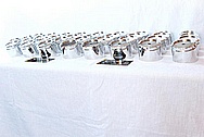 Decorative Trophy Aluminum Pieces AFTER Chrome-Like Metal Polishing and Buffing Services / Restoration Services