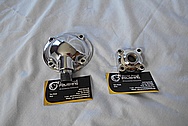 Aluminum Water Pump / Bracket Piece AFTER Chrome-Like Metal Polishing and Buffing Services / Restoration Services 