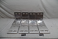 Aluminum Audio Covers BEFORE Chrome-Like Metal Polishing and Buffing Services - Aluminum Polishing