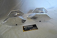 Aluminum Garden Pieces BEFORE Chrome-Like Metal Polishing and Buffing Services - Aluminum Polishing 