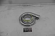 On 3 Performance Aluminum Turbo Housing BEFORE Chrome-Like Metal Polishing and Buffing Services - Aluminum Polishing