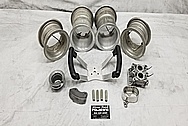 Aluminum Go Kart Parts BEFORE Chrome-Like Metal Polishing and Buffing Services / Restoration Services - Aluminum Polishing 