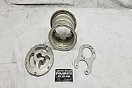 Aluminum Go Kart Parts BEFORE Chrome-Like Metal Polishing and Buffing Services / Restoration Services - Aluminum Polishing 