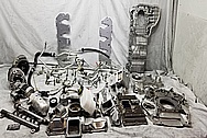 Aluminum Truck Parts BEFORE Chrome-Like Metal Polishing and Buffing Services / Restoration Services - Aluminum Polishing