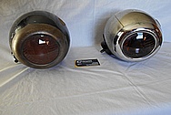 E&J Type 20 Aluminum Head Light Housing BEFORE Chrome-Like Metal Polishing and Buffing Services / Restoration Services 