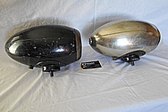 E&J Type 20 Aluminum Head Light Housing BEFORE Chrome-Like Metal Polishing and Buffing Services / Restoration Services 