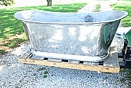 Large Aluminum Bath Tub AFTER Chrome-Like Metal Polishing and Buffing Services