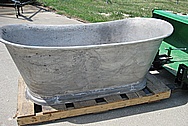 Large Aluminum Bath Tub BEFORE Chrome-Like Metal Polishing and Buffing Services