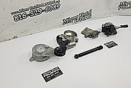 Toyota Supra Aluminum Belt Tensioner BEFORE Chrome-Like Metal Polishing and Buffing Services - Aluminum Polishing Services