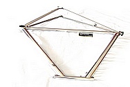 6 AL/4V Titanium Bicycle Frame AFTER Chrome-Like Metal Polishing and Buffing Services and Restoration Services