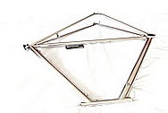 6 AL/4V Titanium Bicycle Frame AFTER Chrome-Like Metal Polishing and Buffing Services and Restoration Services