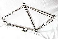Lynskey Helix Titanium Bicycle Frame AFTER Chrome-Like Metal Polishing and Buffing Services and Restoration Services