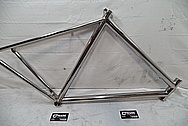 Titanium Seven Cycle Bicycle Frame AFTER Chrome-Like Metal Polishing and Buffing Services / Restoration Services 