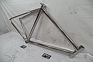 Titanium Seven Cycle Bicycle Frame AFTER Chrome-Like Metal Polishing and Buffing Services / Restoration Services 