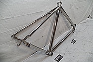 Titanium Seven Cycle Bicycle Frame AFTER Chrome-Like Metal Polishing and Buffing Services / Restoration Services 