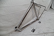 Titanium Seven Cycle Bicycle Frame AFTER Chrome-Like Metal Polishing and Buffing Services / Restoration Services 