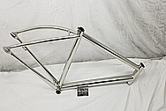 Steel Bicycycle Frame AFTER Chrome-Like Metal Polishing - Steel Polishing