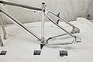 Steel Bicycycle Frame AFTER Chrome-Like Metal Polishing - Steel Polishing