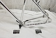 Steel Bicycycle Frame AFTER Chrome-Like Metal Polishing - Steel Polishing