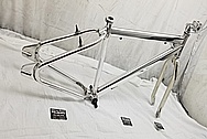 Steel Bicycycle Frame AFTER Chrome-Like Metal Polishing - Steel Polishing