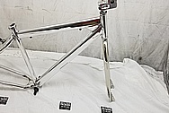 Steel Bicycycle Frame AFTER Chrome-Like Metal Polishing - Steel Polishing