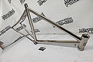 Titanium Bicycle Frame AFTER Chrome-Like Metal Polishing and Buffing Services - Titanium Polishing Services