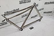 Titanium Bicycle Frame AFTER Chrome-Like Metal Polishing and Buffing Services - Titanium Polishing Services