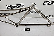 Titanium Bicycle Frame AFTER Chrome-Like Metal Polishing and Buffing Services - Titanium Polishing Services