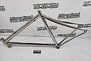 Titanium Bicycle Frame AFTER Chrome-Like Metal Polishing and Buffing Services - Titanium Polishing Services
