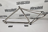 Titanium Bicycle Frame AFTER Chrome-Like Metal Polishing and Buffing Services / Restoration Services - Titanium Polishing - Bicycle Polishing 