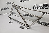 Titanium Bicycle Frame AFTER Chrome-Like Metal Polishing and Buffing Services / Restoration Services - Titanium Polishing - Bicycle Polishing 