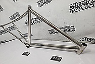 Titanium Bicycle Frame AFTER Chrome-Like Metal Polishing and Buffing Services / Restoration Services - Titanium Polishing - Bicycle Polishing 