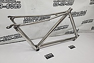 Titanium Bicycle Frame AFTER Chrome-Like Metal Polishing and Buffing Services / Restoration Services - Titanium Polishing - Bicycle Polishing 