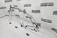 1932 Aluminum Vintage Bicycle Frame AFTER Chrome-Like Metal Polishing and Buffing Services / Restoration Services - Aluminum Polishing - Bicycle Polishing - WITH GOUGES & NOSTALGIA LEFT IN 