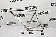 Titanium Bicycle Frame AFTER Chrome-Like Metal Polishing and Buffing Services / Restoration Services - Titanium Polishing - Bicycle Polishing 