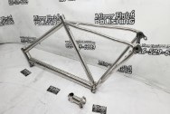 Titanium Road Bicycle Frame AFTER Chrome-Like Metal Polishing - Titanium Polishing - Titanium Polishing Services - Bicycle Polishing Service