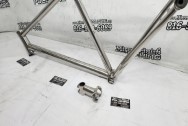 Titanium Road Bicycle Frame AFTER Chrome-Like Metal Polishing - Titanium Polishing - Titanium Polishing Services - Bicycle Polishing Service