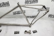 Titanium Road Bicycle Frame AFTER Chrome-Like Metal Polishing - Titanium Polishing - Titanium Polishing Services - Bicycle Polishing Service
