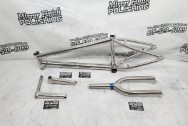 Titanium Bicycle Frame and Titanium Bicycle Parts AFTER Chrome-Like Metal Polishing - Titanium Polishing - Titanium Polishing Services - Bicycle Polishing Service