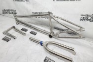 Titanium Bicycle Frame and Titanium Bicycle Parts AFTER Chrome-Like Metal Polishing - Titanium Polishing - Titanium Polishing Services - Bicycle Polishing Service