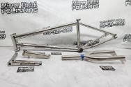 Titanium Bicycle Frame and Titanium Bicycle Parts AFTER Chrome-Like Metal Polishing - Titanium Polishing - Titanium Polishing Services - Bicycle Polishing Service