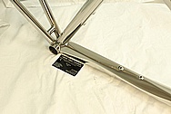 Lynskey 3/2.5 Grade Titanium Bicycle Frame AFTER Chrome-Like Metal Polishing and Buffing Services