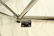 Lynskey 3/2.5 Grade Titanium Bicycle Frame AFTER Chrome-Like Metal Polishing and Buffing Services