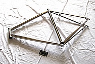 Titanium Bicycle Frame AFTER Chrome-Like Metal Polishing and Buffing Services