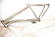 Litespeed Titanium Bicycle Frame AFTER Chrome-Like Metal Polishing and Buffing Services