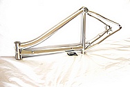 Litespeed Titanium Bicycle Frame AFTER Chrome-Like Metal Polishing and Buffing Services