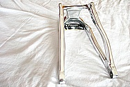 Specialized Lightweight Titanium Bicycle Frame AFTER Chrome-Like Metal Polishing and Buffing Services