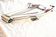 Specialized Lightweight Titanium Bicycle Frame AFTER Chrome-Like Metal Polishing and Buffing Services