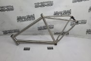 Titanium Road Bicycle Frame BEFORE Chrome-Like Metal Polishing - Aluminum Polishing - Titanium Polishing Services - Bicycle Polishing Service