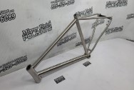 Titanium Road Bicycle Frame BEFORE Chrome-Like Metal Polishing - Aluminum Polishing - Titanium Polishing Services - Bicycle Polishing Service